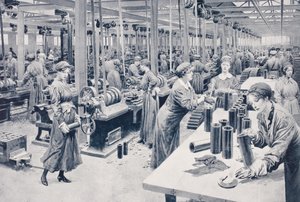 Women Working in a Munitions Factory in 1915